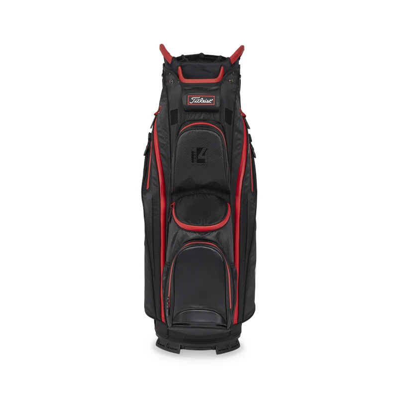 Titleist StaDry Cart 14 Bag Black/Black/Red 4 Titleist StaDry Cart 14 Bag Black/Black/Red - Image 2