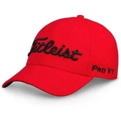 Titleist Gents Tour Elite Cap Red - Black