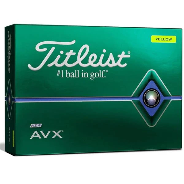 Titleist AVX Golf Balls Dozen Yellow 3 Titleist AVX Golf Balls Dozen Yellow