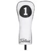 Titleist Leather Driver Headcover White Black 2 Titleist Leather Driver Headcover White Black -Cheap Titleist Store TA20LHCWBD001 L