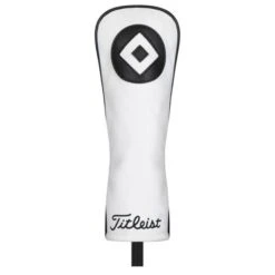 Titleist Leather Fairway Headcover White Black