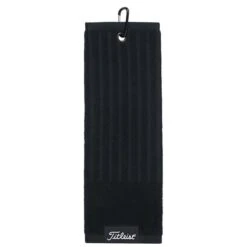 Titleist Tri Fold Cart Towel Black