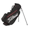 Titleist Jet Black Premium Stadry Stand Bag . Black Black Red -Cheap Titleist Store TB21SXSF2E001 4 L
