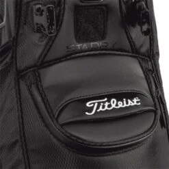 Titleist Jet Black Premium Stadry Stand Bag . Black Black Red -Cheap Titleist Store TB21SXSF2E001 8 L