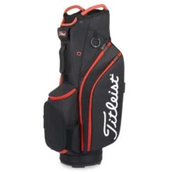 Titleist 14 Cart Bag Black Black Red
