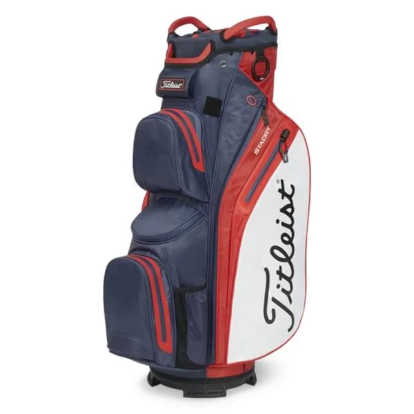 Titleist Cart 14 StaDry Bag Navy Red White 3 Titleist Cart 14 StaDry Bag Navy Red White
