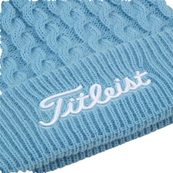 Titleist Cable Knit Pom Pom Sky White 5 Titleist Cable Knit Pom Pom Sky White - Image 3