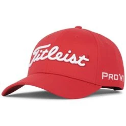 Titleist Gents Tour Performance Cap Red - White