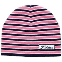 Titleist Striped Beanie Pink Navy -Cheap Titleist Store TH6WEASBWLE001 2 L