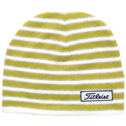Titleist Striped Beanie Lime White